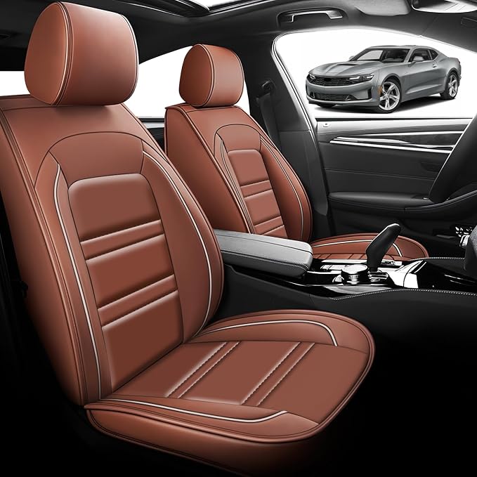 Seat Cover for Camaro 2000-2023 | Car Seat Covers Front Seats, Waterproof Seat - Image 2