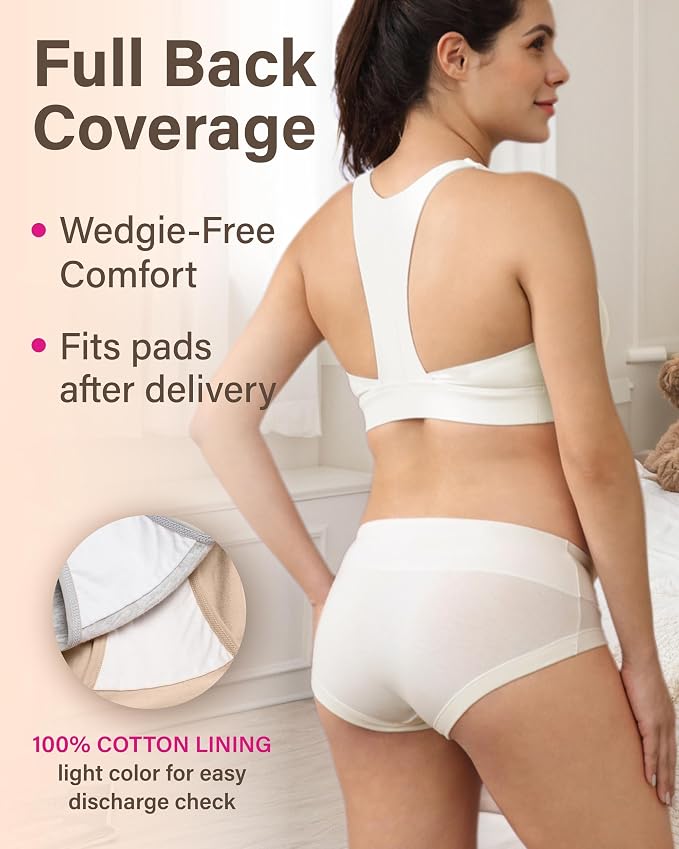 Intimate Portal Maternity Underwear Cotton Pregnancy Postpartum Panties Under - Image 4