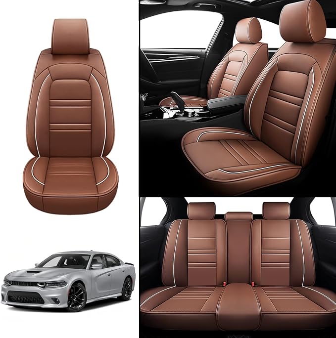 Seat Covers for Dodge Charger 2006-2023 | 5-Seats Leather Seat Covers - Image 2