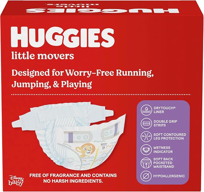 Huggies Size 6 Diapers, Little Movers Baby Diapers, Size 6 - Image 10