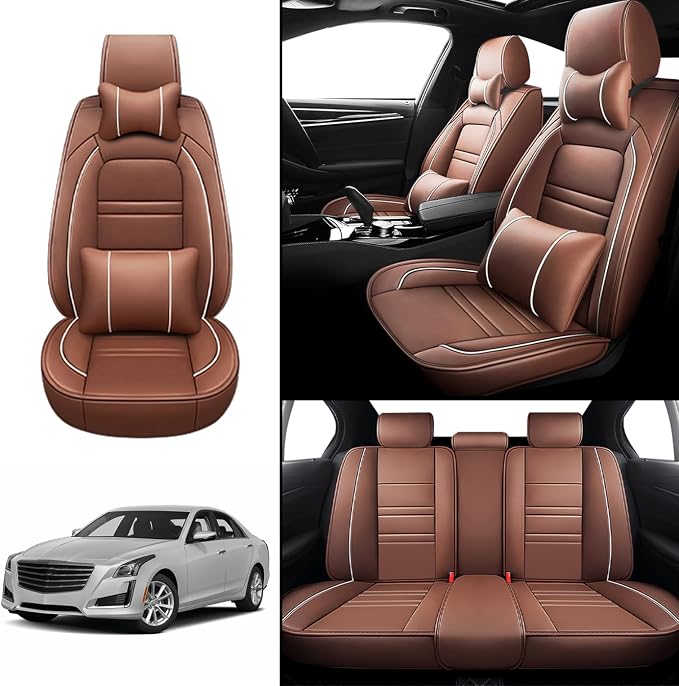 Car Seat Covers for Cadillac cts 2003-2019 | 5-Seats Seat Covers, Waterproof - Image 2