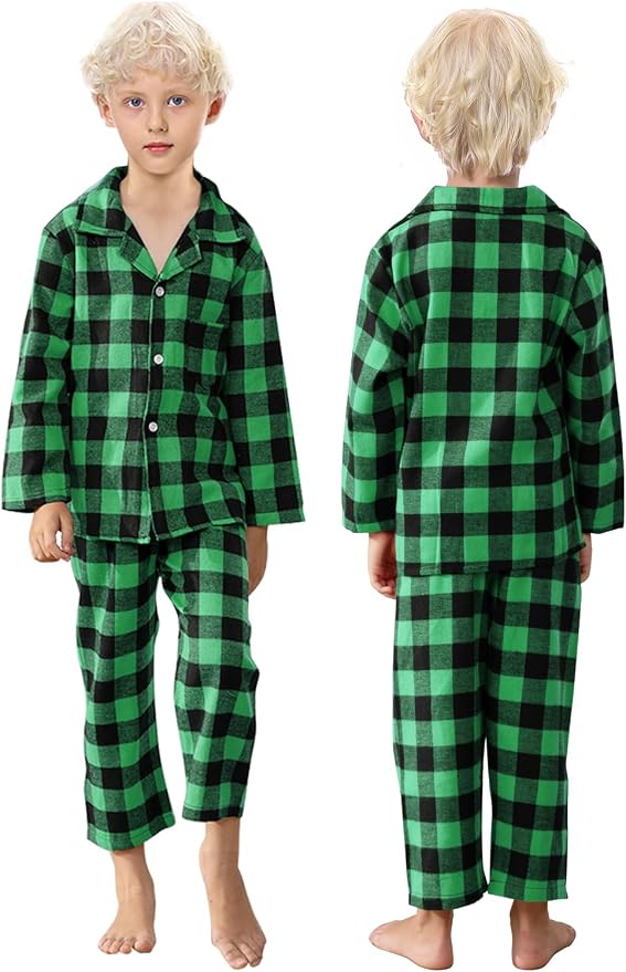 Schbbbta Family Matching Pajamas Holiday Sleepwear Long Sleeve Pjs Sets - Image 6