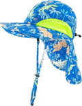 XIAOHAWANG Girls Sun Hat Baby Beach Hats Boys UPF 50+ Kids Summer Protection by XIAOHAWANG
