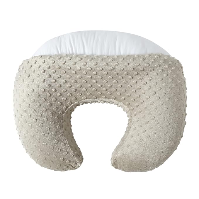 Nursing Pillow with Nursing Pillow Cover Set by Blackleaf+baby