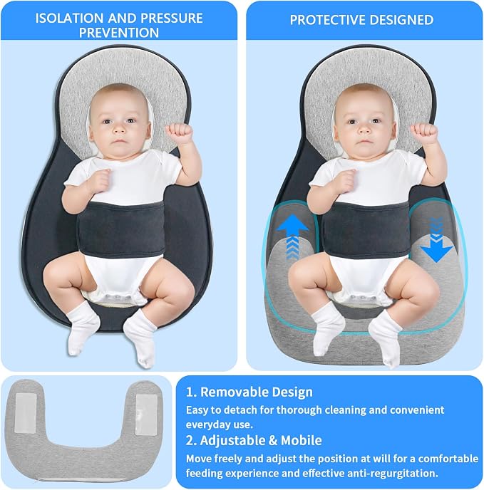 2025 Upgraded Removable Rest Nest Baby Bed Acid Reflux - Image 6