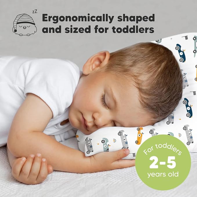 KeaBabies Toddler Pillow with Pillowcase, Jumbo 14X20 - Image 2