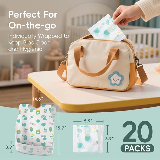 KIIS Disposable Baby Bibs for Travel - Image 7