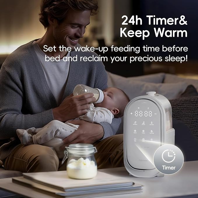 Bottle Warmer for Breastmilk, 11-in-1 Double Bottle Warmer Large Touchscreen - Image 7