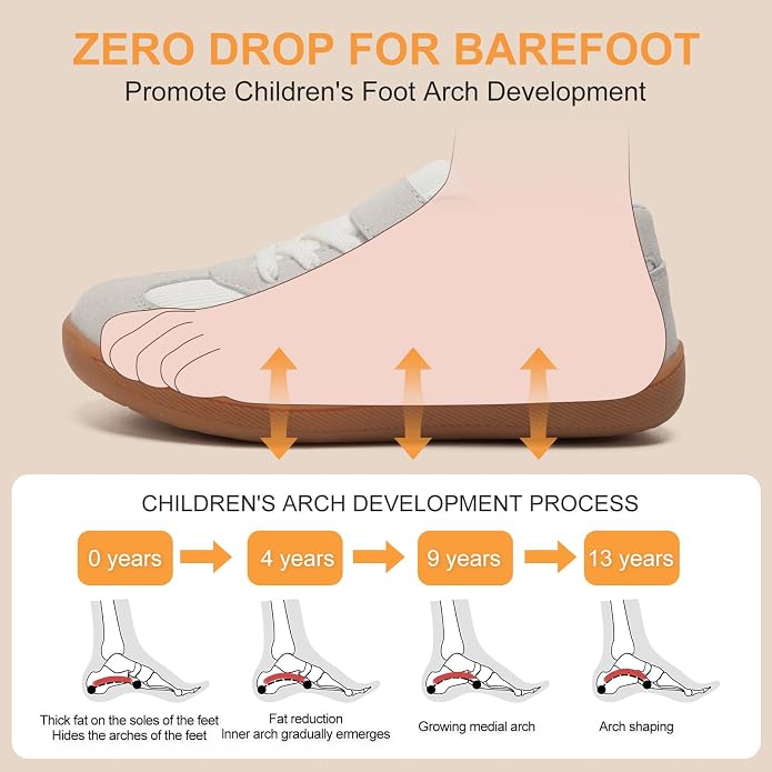 Toddler Wide Toe Box Shoes Zero Drop Minimalist Sneakers - Image 3