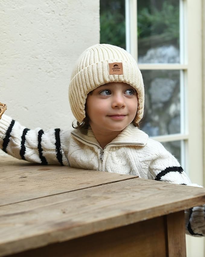 Baby Beanie Fleece Lined Toddler Winter Hat - Image 6