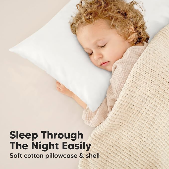 KeaBabies Toddler Pillow with Pillowcase, Jumbo 14X20 - Image 7