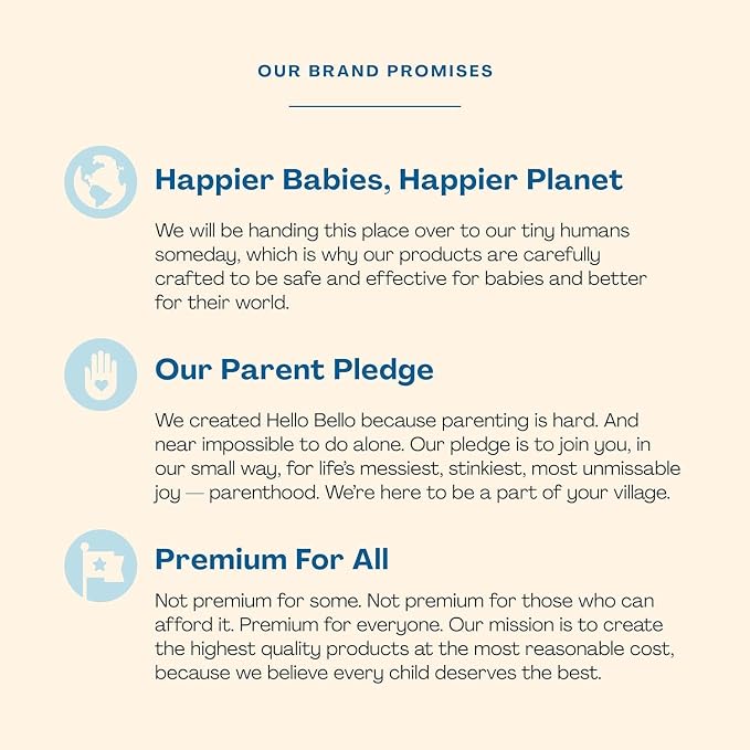 Hello Bello Extra Gentle Unscented Baby Wipes, Plant Based, Made - Image 5