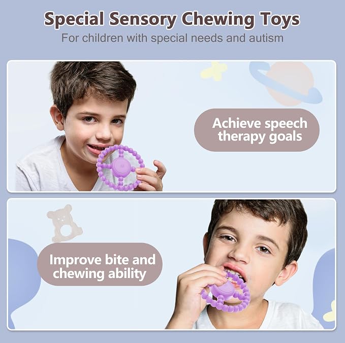 Vibrating Sensory Chew Toy – Baby Teether - Image 3