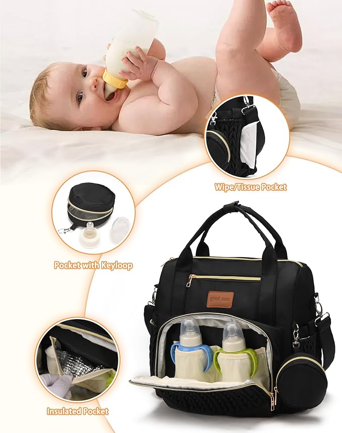 Backpack Diaper Bag, Stylish Waterproof Baby Diaper Bags - Image 6