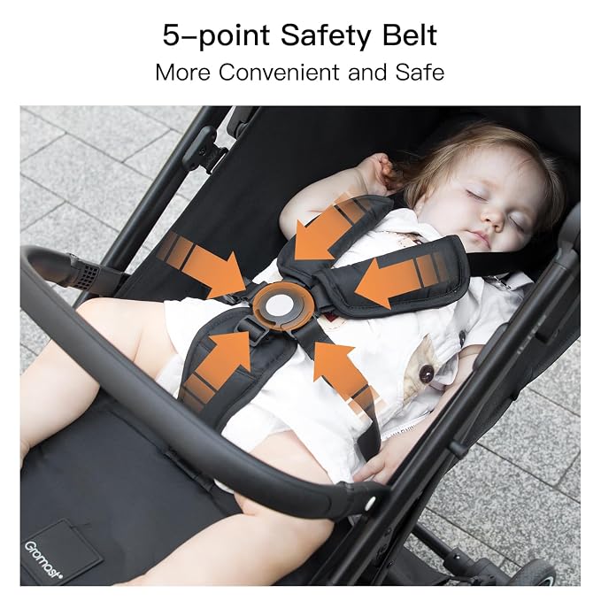 Compact Fold Baby Stroller, Lightweight Travel Toddler Stroller - Image 8