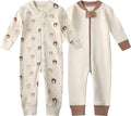 Owlivia Organic Cotton Baby Boy Girl Zip up Sleep 'N Play Pjs, Long Sleeve by Owlivia