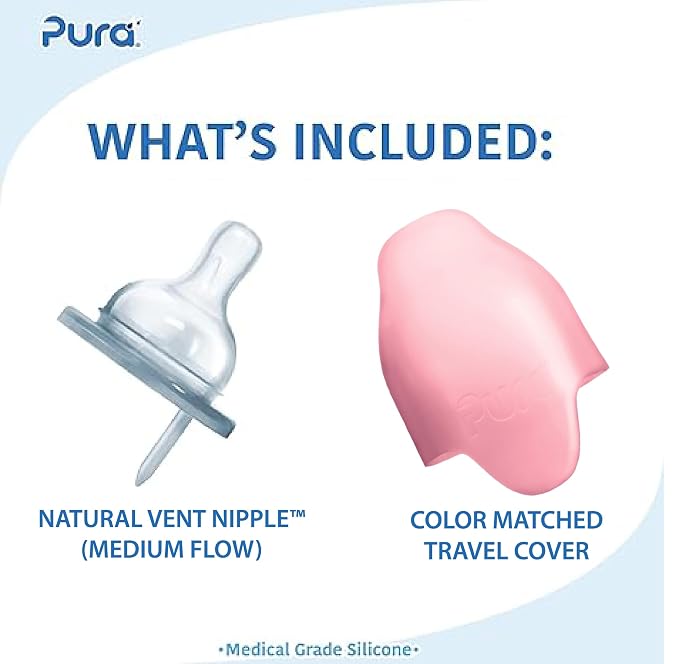 Pura Kiki 7oz Stainless Steel Insulated Infant Bottle – Includes Silicone - Image 2