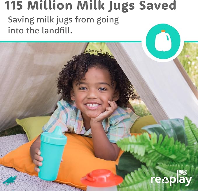 Re-Play Sippy Cups for Toddlers - 10 Oz. Reusable Spill Proof Cups for Kids - Image 6
