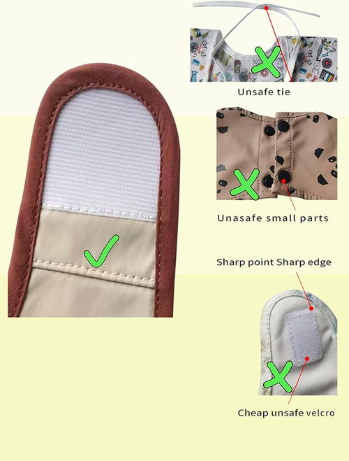 2 Pack Baby Bibs for Boy, Baby Bibs for Eating, Mess Proof Baby Bib, Full - Image 2