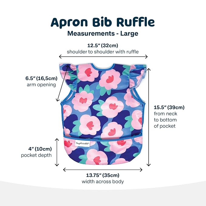 Tiny Twinkle Short Sleeve Apron Baby & Toddler Bib - Image 6
