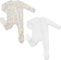 HAPIU Rayon from Bamboo Baby Footed Pajamas, 2 Way Zipper YKK, Footie by HAPIU