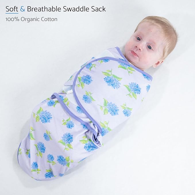 LollyBanks Baby Swaddles 100% Organic Cotton, 0-3 Months Baby Girl Swaddles - Image 2