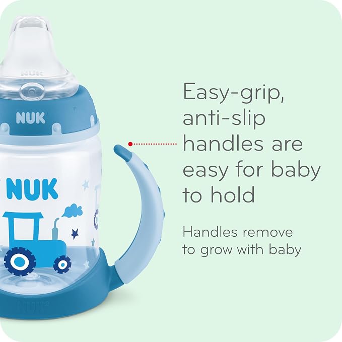 NUK Learner Cup, 10 Oz, Minnie Mouse – Soft Spout, Easy-Grip Handles, BPA Free - Image 3