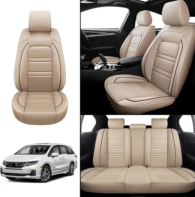 Seat Covers for Honda Odyssey 2005-2025 | 5-Seats Leather Seat Covers - Image 2