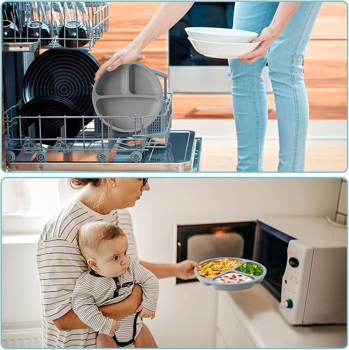 Silikong Suction Plate for Toddlers | BPA Free, 100% Food-Grade Silicone | - Image 9