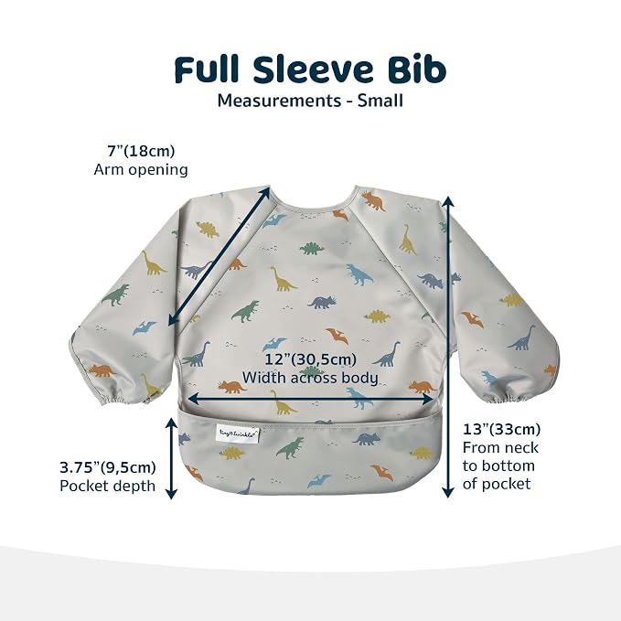 Tiny Twinkle Long Sleeve Bib for Babies & Toddlers – Waterproof Smock Bib for - Image 7