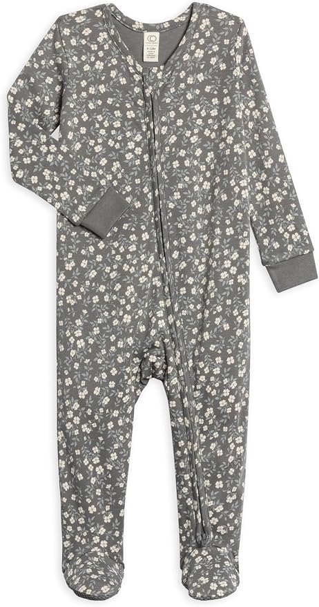 Colored Organics Baby Zip-Up Footed Sleeper by ColoredOrganics