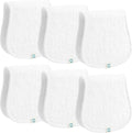 Muslin Burp Cloths Set, 6 Pieces, 100% Organic Cotton Hand Washcloths by RomyRo
