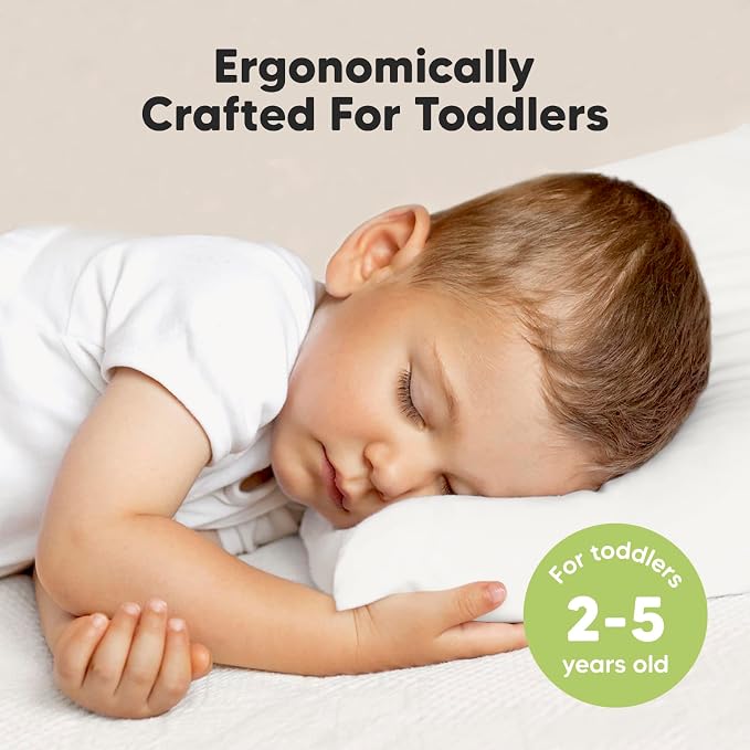 KeaBabies Toddler Pillow with Pillowcase, Jumbo 14X20 - Image 2