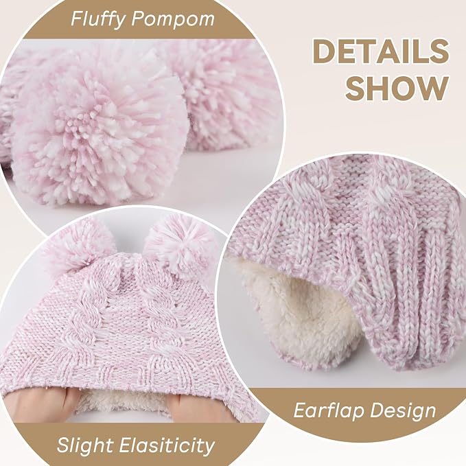Zsedrut Winter Baby Boy Hats Pompom Baby Beanie - Image 4