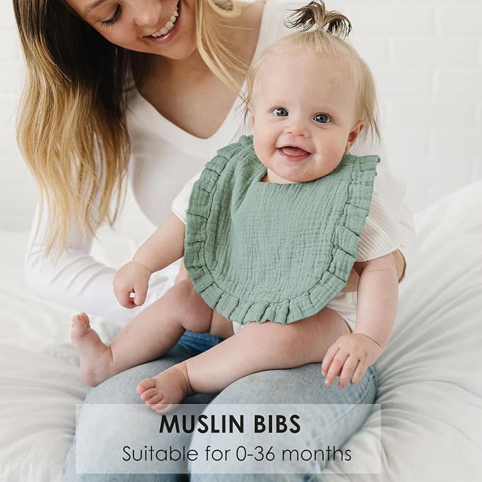 Baby Muslin Bibs Bandana Drool Bibs - Image 2
