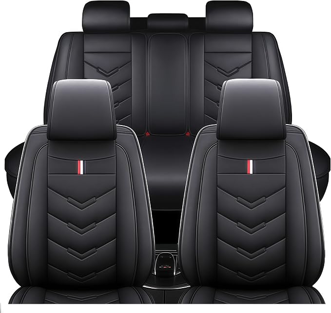 Leather Car Seat Covers Fit for LR Range Rover Evoque 2019-2025, 5 Seater by TENDER+GLOW