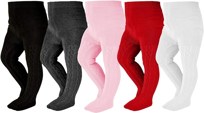 EPEIUS Baby Girl Tights Thick Cable Knit Leggings Stockings Cotton Pantyhose by EPEIUS
