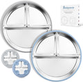 Stainless Steel Toddler Plate by Bakpoco