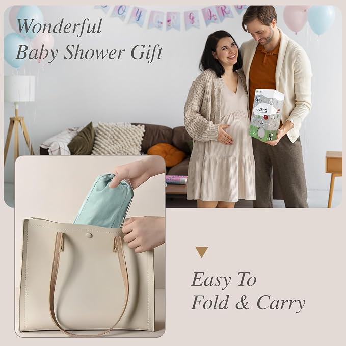 Baby Sling Carrier for Newborn to Toddler, Cozy Wearing Baby Wrap Carrier - Image 8