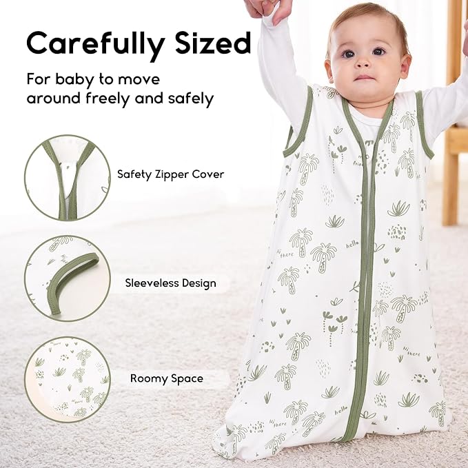 Yoofoss Baby Sleep Sack 12-18 Months 0.5 Tog Wearable Blanket - Image 4