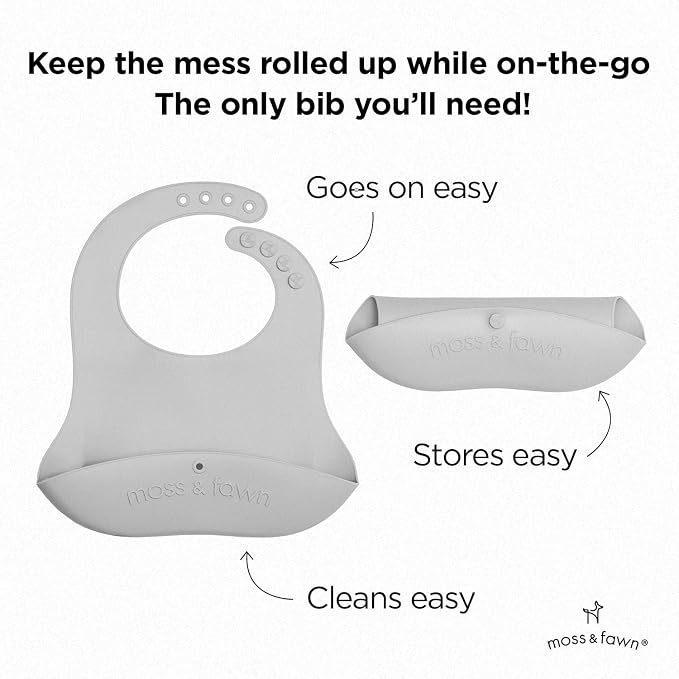 Moss and Fawn Gather & Roll Bib - Image 3