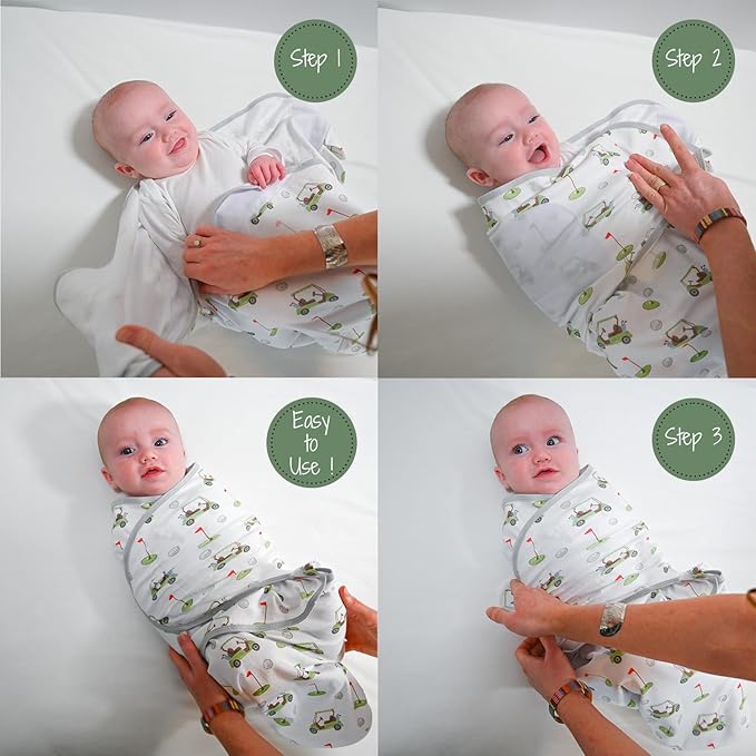 LollyBanks 100% Organic Cotton Baby Boy Essentials Swaddles 3-6 Months - Image 6