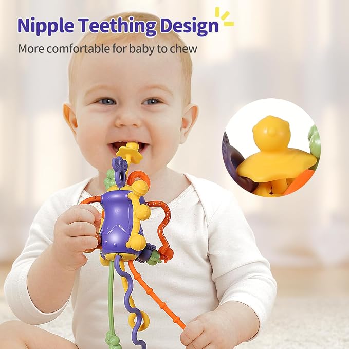 Baby Toys 6 to 12 Months Airplane Travel Essentials| Car Seat Toy-Baby Teether - Image 2