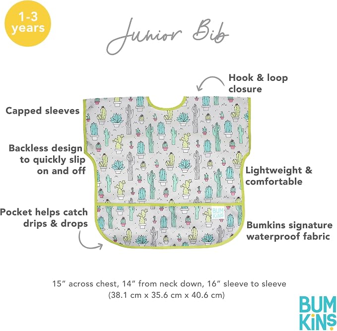 Bumkins Bibs - Toddler Bibs, Waterproof, Large - Image 5