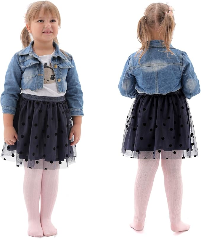 EPEIUS Baby Girl Tights Thick Cable Knit Leggings Stockings Cotton Pantyhose - Image 6