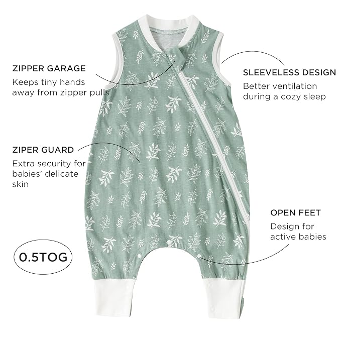 Duomiaomiao 0.5 TOG Toddler Sleep Sack 24-36 Months 100% Cotton Lightweight - Image 5