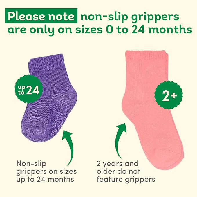 Fruit of the Loom Baby 14-Pack Grow & Fit Flex Zones Cotton Stretch Socks - Image 6