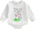 VISGOGO Newborn Infant Baby Boy Girls Oversized Romper Little Dude Sweater by VISGOGO