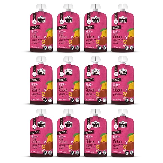Li’l Hala Jerk Chicken Baby Food Pouches – Free-Range Chicken & Organic Veggies - Image 6