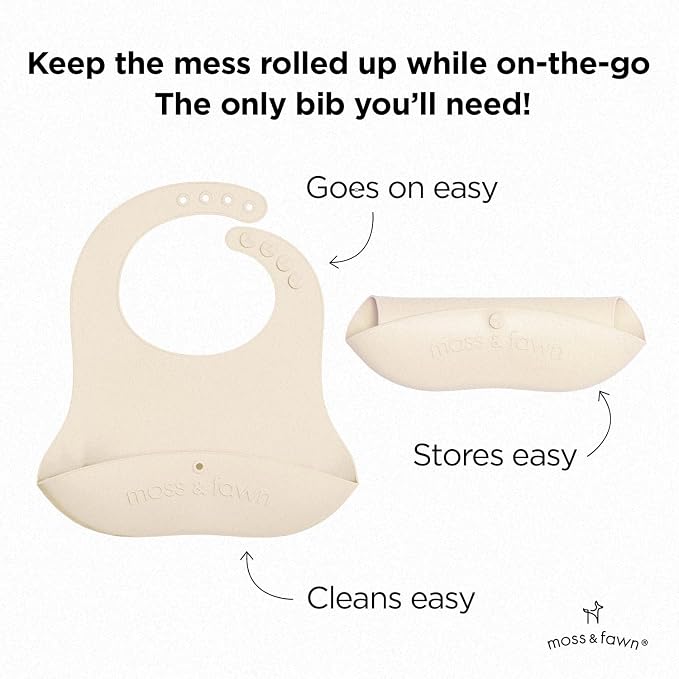 Moss and Fawn Gather & Roll Bib - Image 3